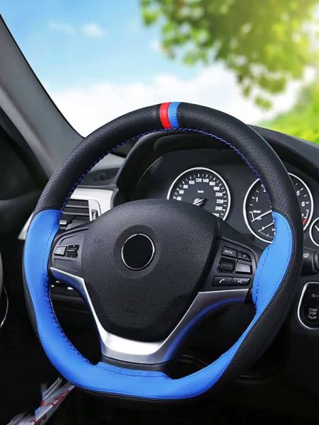 Anti-Slip Car Steering Wheel Cover Soft Artificial Leather