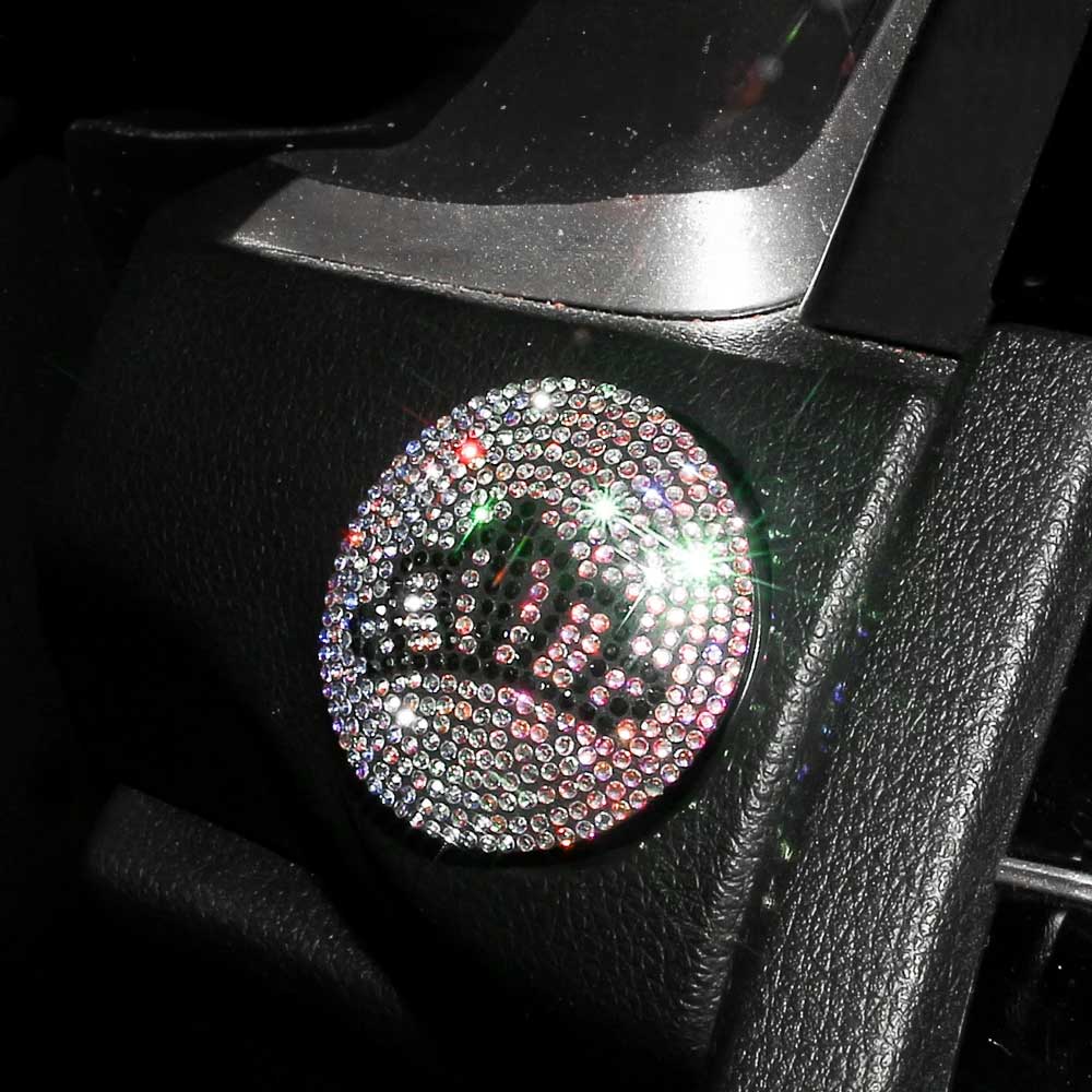 Engine Start Button Crystal Sticker Diamond Car One-click