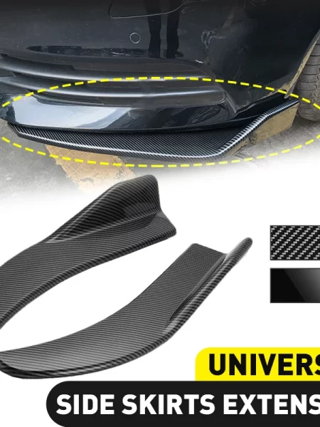 Front Spoiler Rear Lip Add-On Car Bumper Anti-Collision Universal