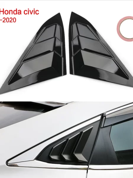 Side Vent Window Louvers Car Rear Quarter Spoiler Panel