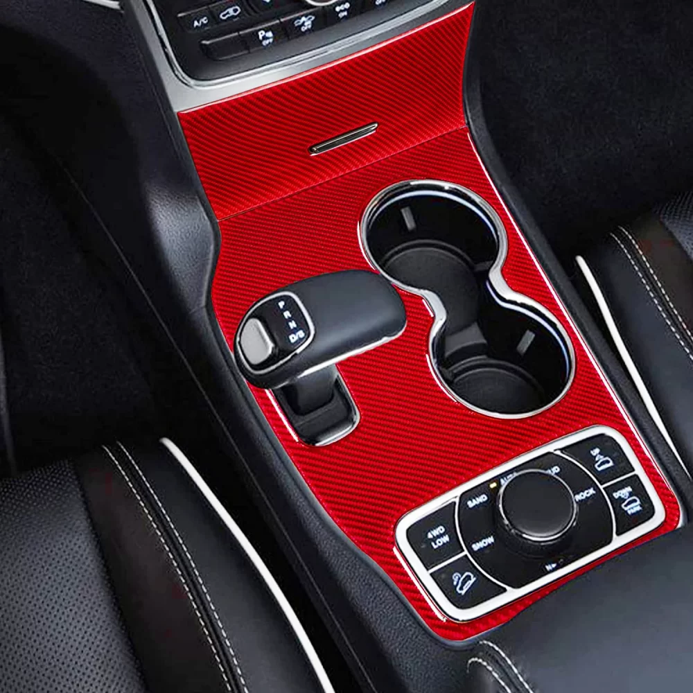 Gear Shift Panel Trim Red Shifter Cover Accessories