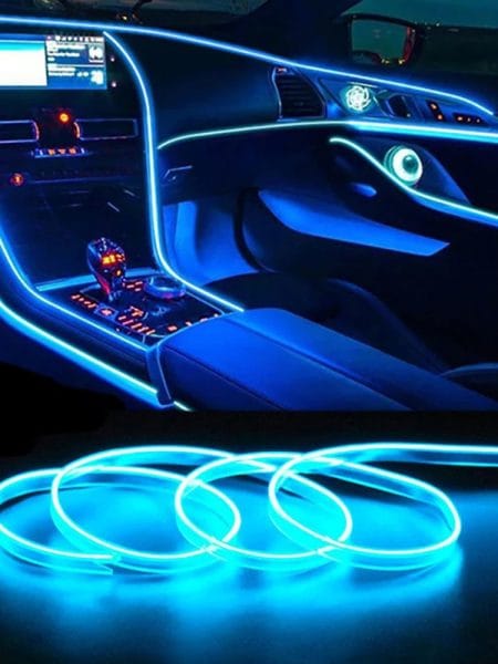 LED Neon Strip Lights EL Wire Flexible Atmosphere Ambient Rope