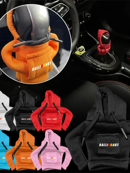 Hoodie Sweatshirt Gear Shift Cover Car Manual Handle Accessories