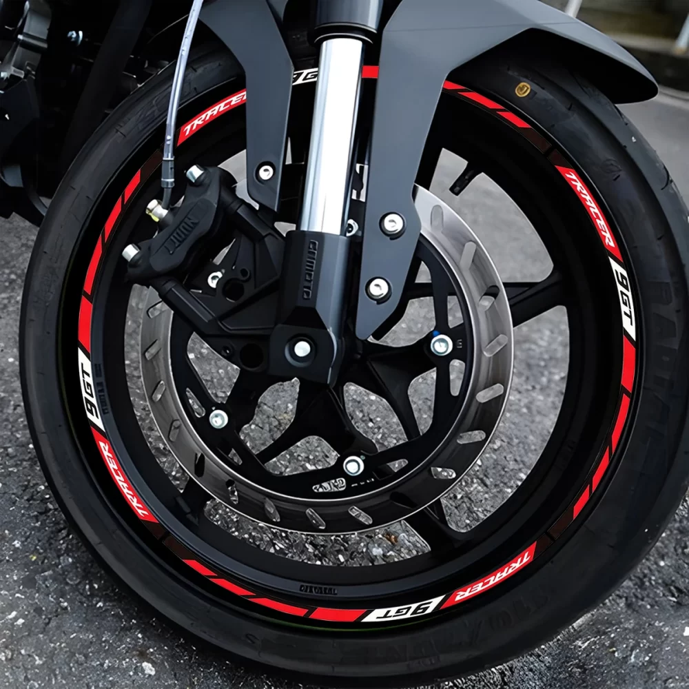 Glow Reflective Motorcycle Rim Wheel Stickers Hub Decals Stripe