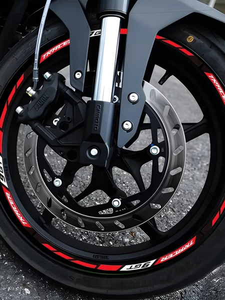 Glow Reflective Motorcycle Rim Wheel Stickers Hub Decals Stripe