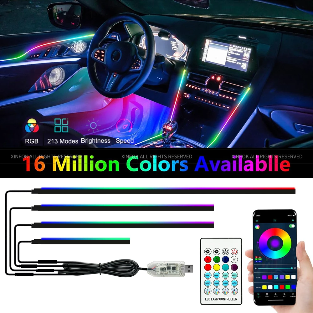 Ambient Lights LED Interior RGB Symphony Atmosphere 110cm