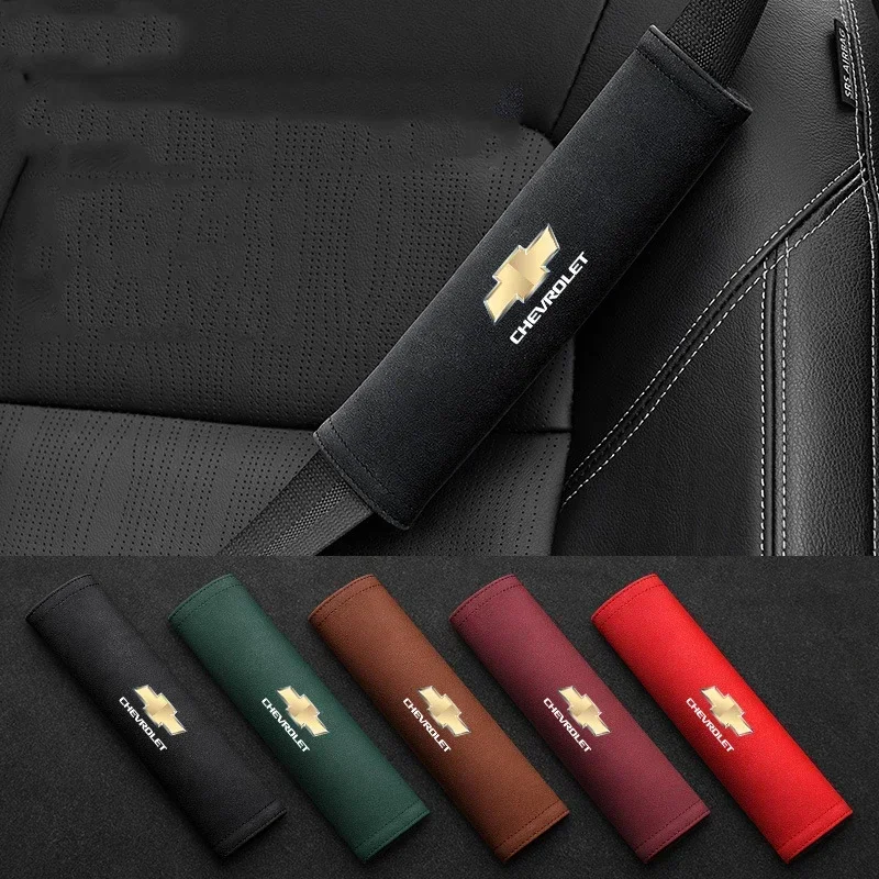 Shoulder Pad Safety Belt Cover 2pcs Car is a set of soft, comfortable pads designed to fit over your car's seat belts