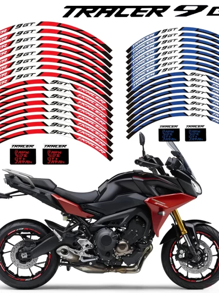 Glow Reflective Motorcycle Rim Wheel Stickers Hub Decals Stripe