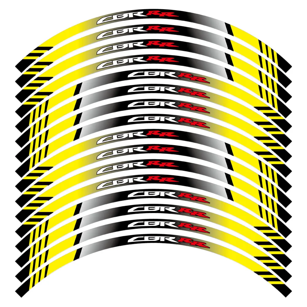 High-Quality Reflective Rim Decal Motorcycle Sticker Racing Stripe